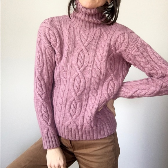 100% wool chunky turtleneck sweater - Picture 14 of 15